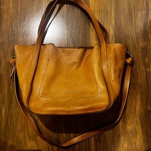 Madewell Tan Leather Shoulder Bag